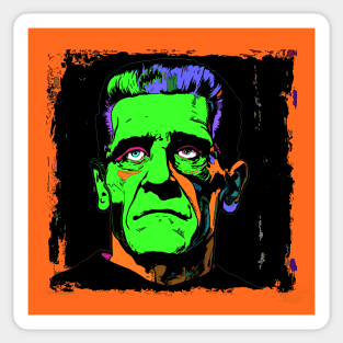 Frankenstein's Monster Vivid Halloween Colors Sticker